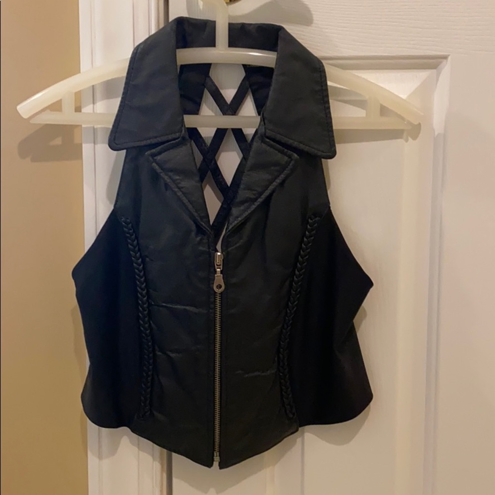 Women’s Leather Top size M